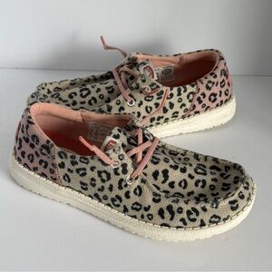 Hey Dude Wendy Youth Funk Leo Shoes Size 4 YT